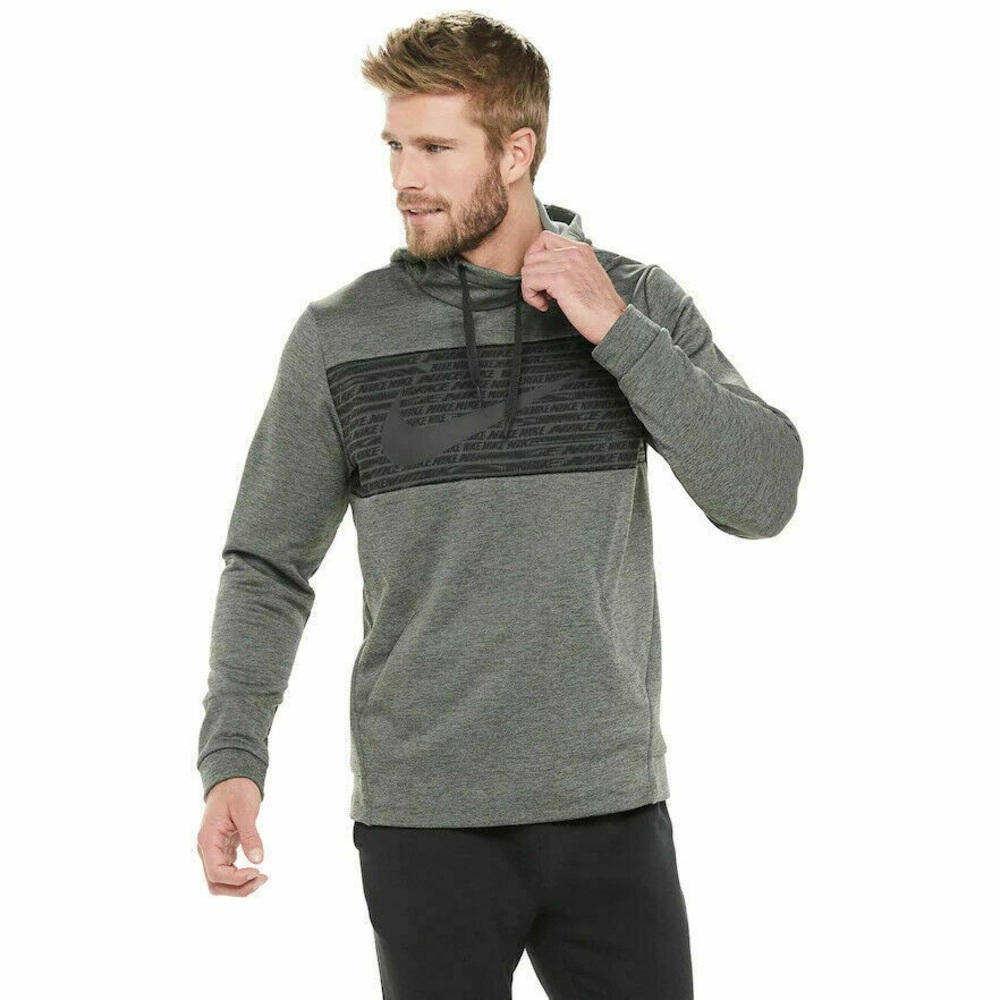 Nike Heather Gray Pullover with Black Accents size Small
